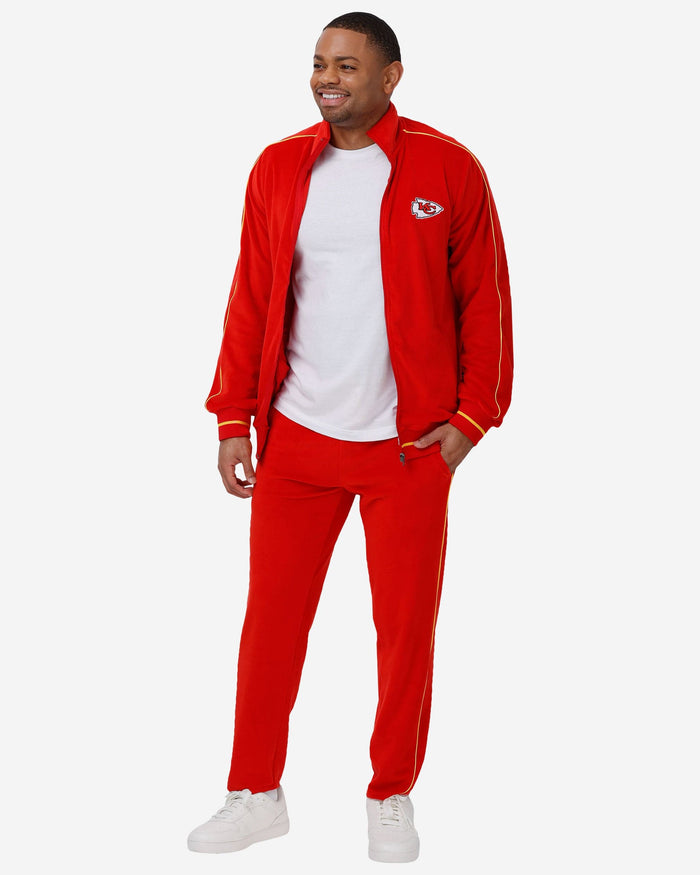 Kansas City Chiefs Velour Zip Up Top FOCO - FOCO.com