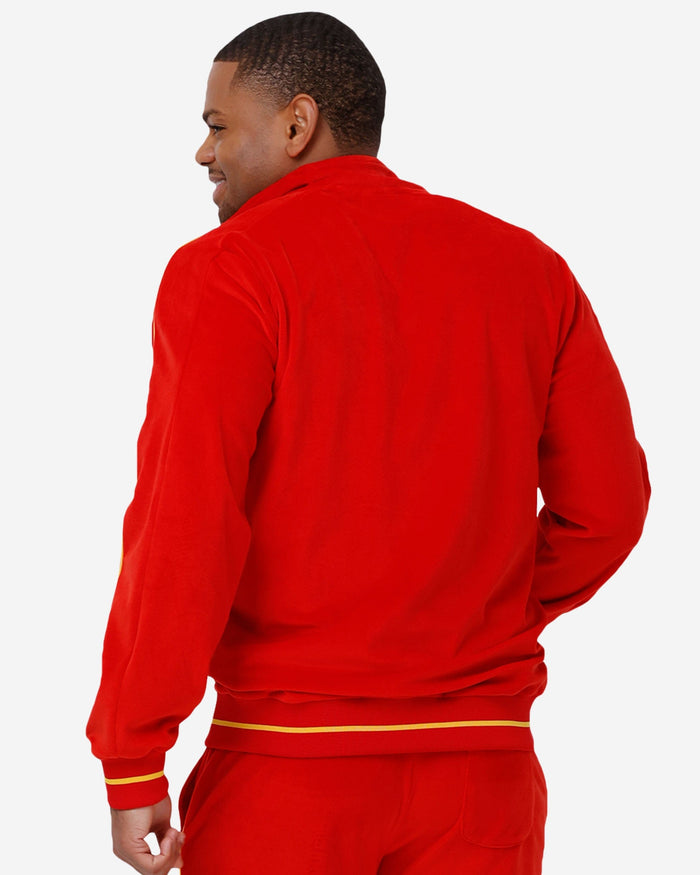 Kansas City Chiefs Velour Zip Up Top FOCO - FOCO.com