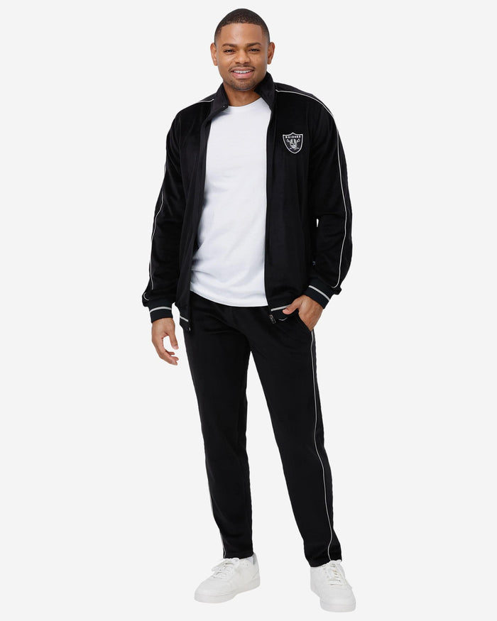 Las Vegas Raiders Velour Zip Up Top FOCO - FOCO.com