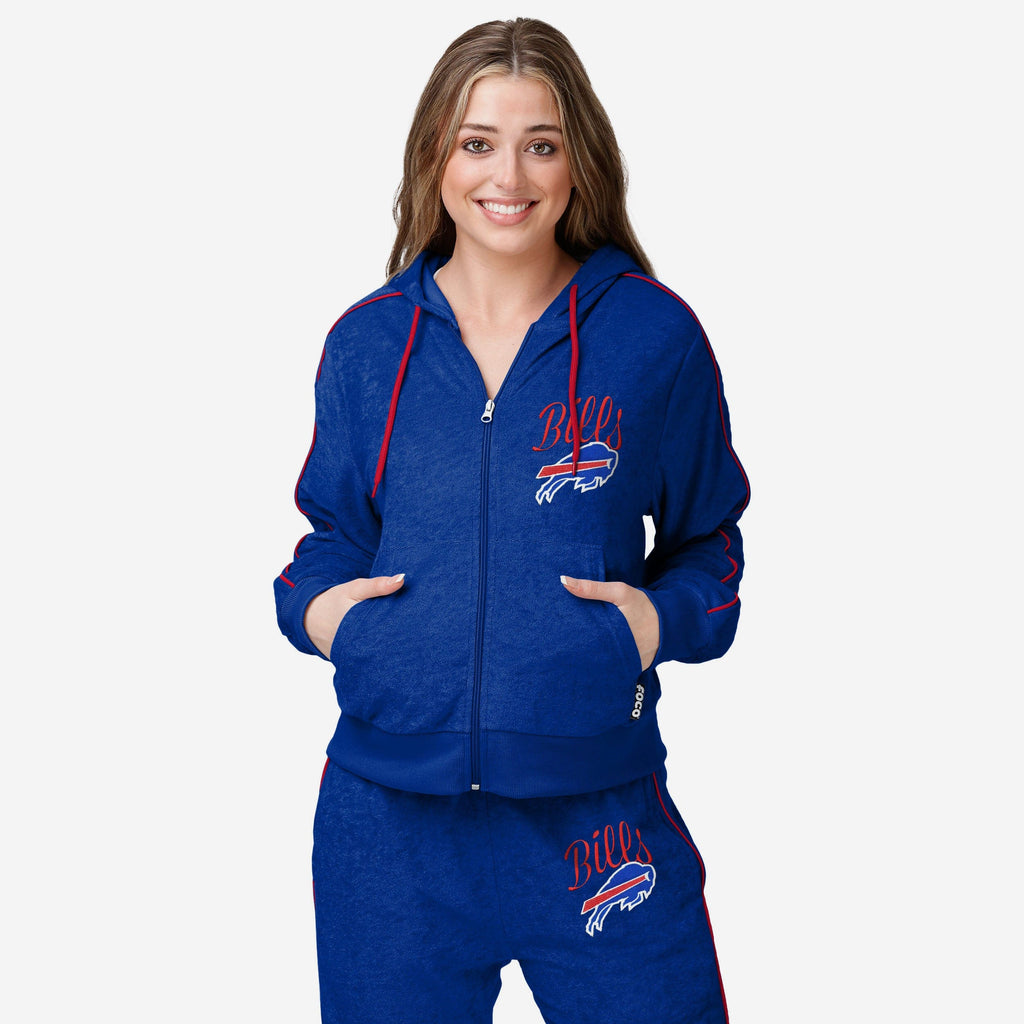 Buffalo Bills Womens Terry Knit Zip Up Top FOCO S - FOCO.com