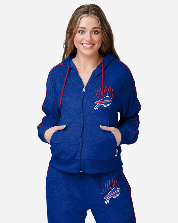 Buffalo Bills Womens Terry Knit Zip Up Top FOCO S - FOCO.com