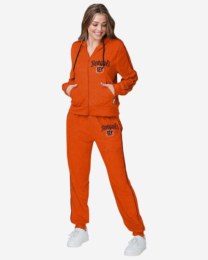 Cincinnati Bengals Womens Terry Knit Zip Up Top FOCO - FOCO.com