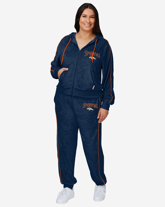 Denver Broncos Womens Terry Knit Zip Up Top FOCO - FOCO.com