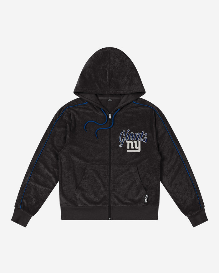 New York Giants Womens Terry Knit Zip Up Top FOCO - FOCO.com