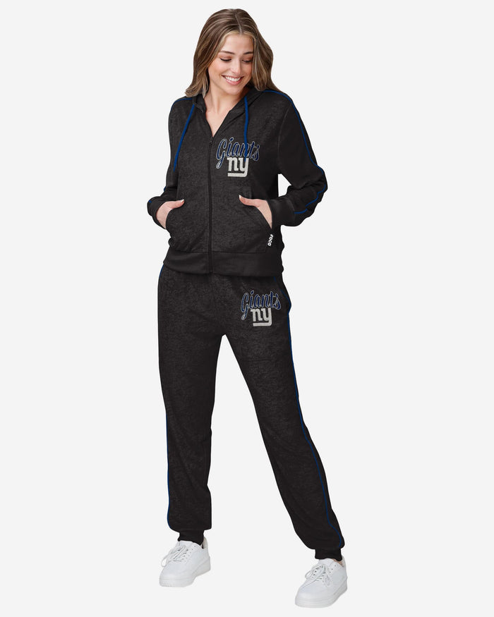 New York Giants Womens Terry Knit Zip Up Top FOCO - FOCO.com