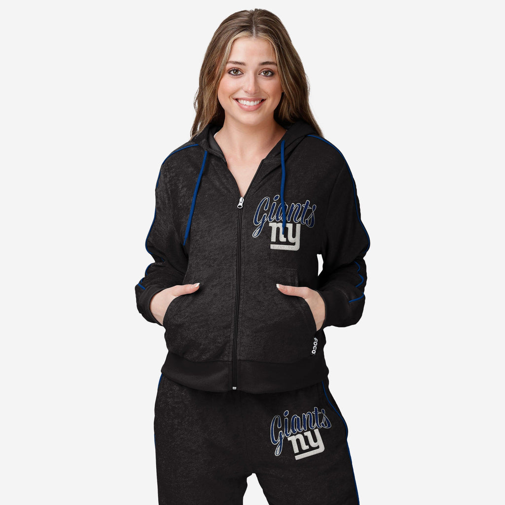 New York Giants Womens Terry Knit Zip Up Top FOCO S - FOCO.com