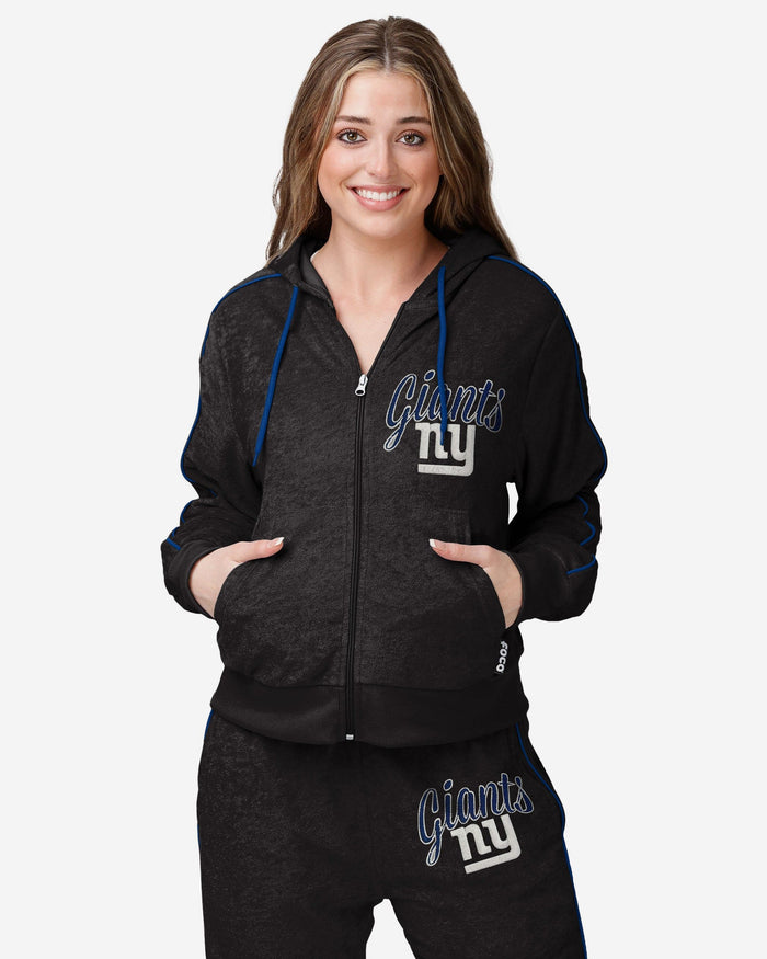 New York Giants Womens Terry Knit Zip Up Top FOCO S - FOCO.com