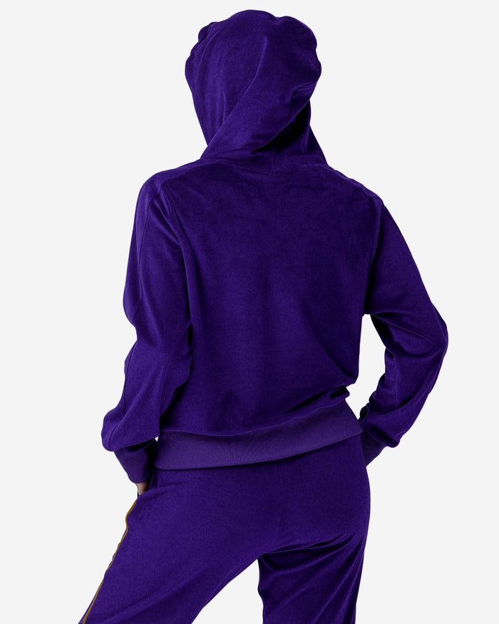 Baltimore Ravens Womens Velour Zip Up Top FOCO - FOCO.com