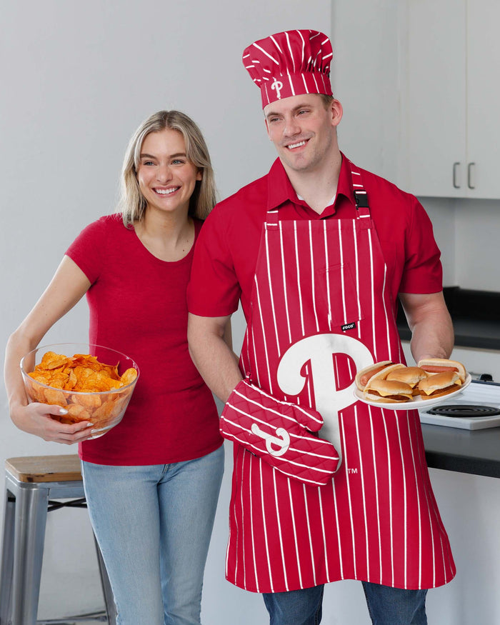 Philadelphia Phillies Pinstripe Chef Set FOCO - FOCO.com