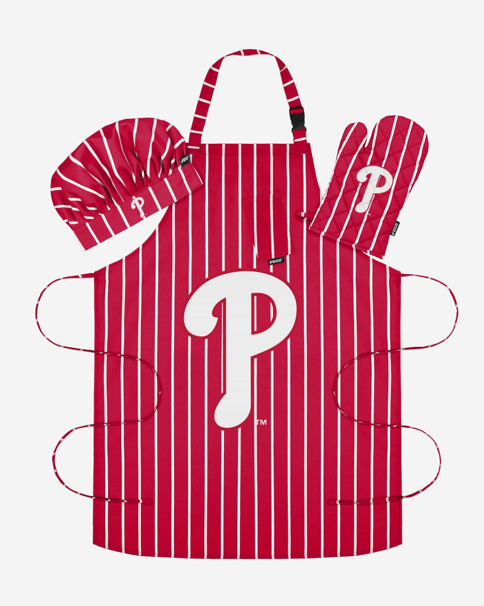 Philadelphia Phillies Pinstripe Chef Set FOCO - FOCO.com