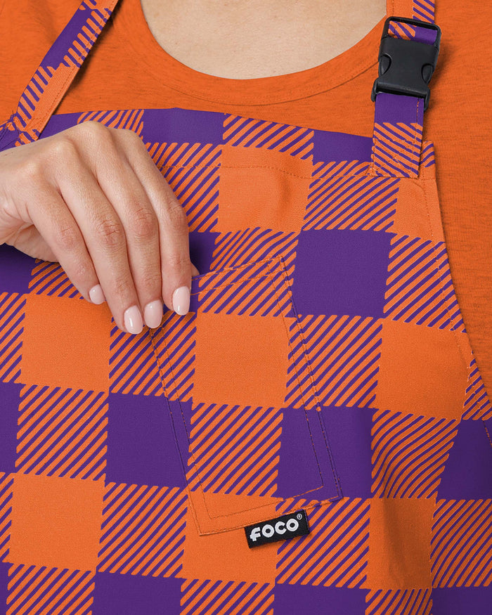 Clemson Tigers Plaid Chef Set FOCO - FOCO.com