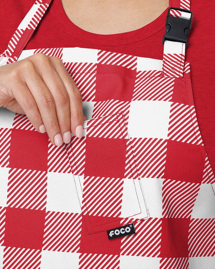 Nebraska Cornhuskers Plaid Chef Set FOCO - FOCO.com