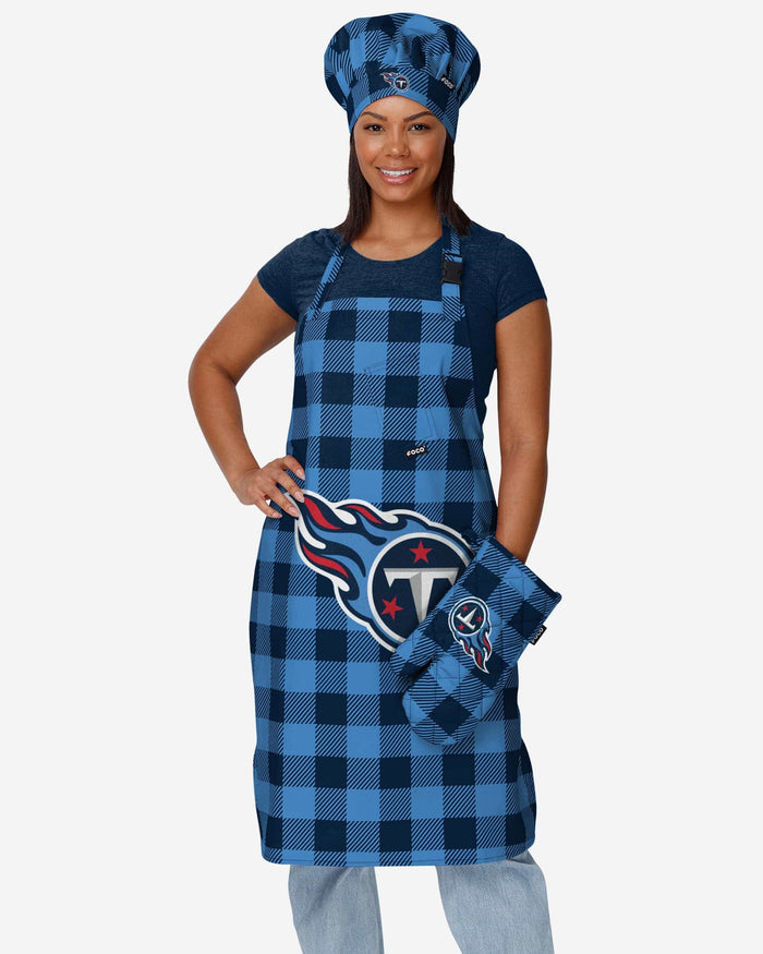 Tennessee Titans Plaid Chef Set FOCO - FOCO.com