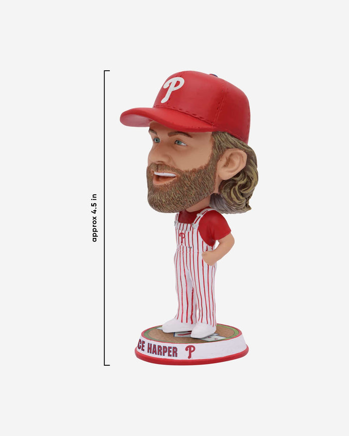 Bryce Harper Philadelphia Phillies Bib Overalls Mini Bighead Bobblehead FOCO - FOCO.com