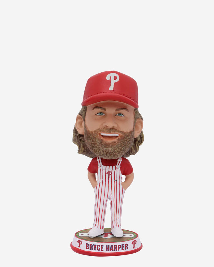 Bryce Harper Philadelphia Phillies Bib Overalls Mini Bighead Bobblehead FOCO - FOCO.com