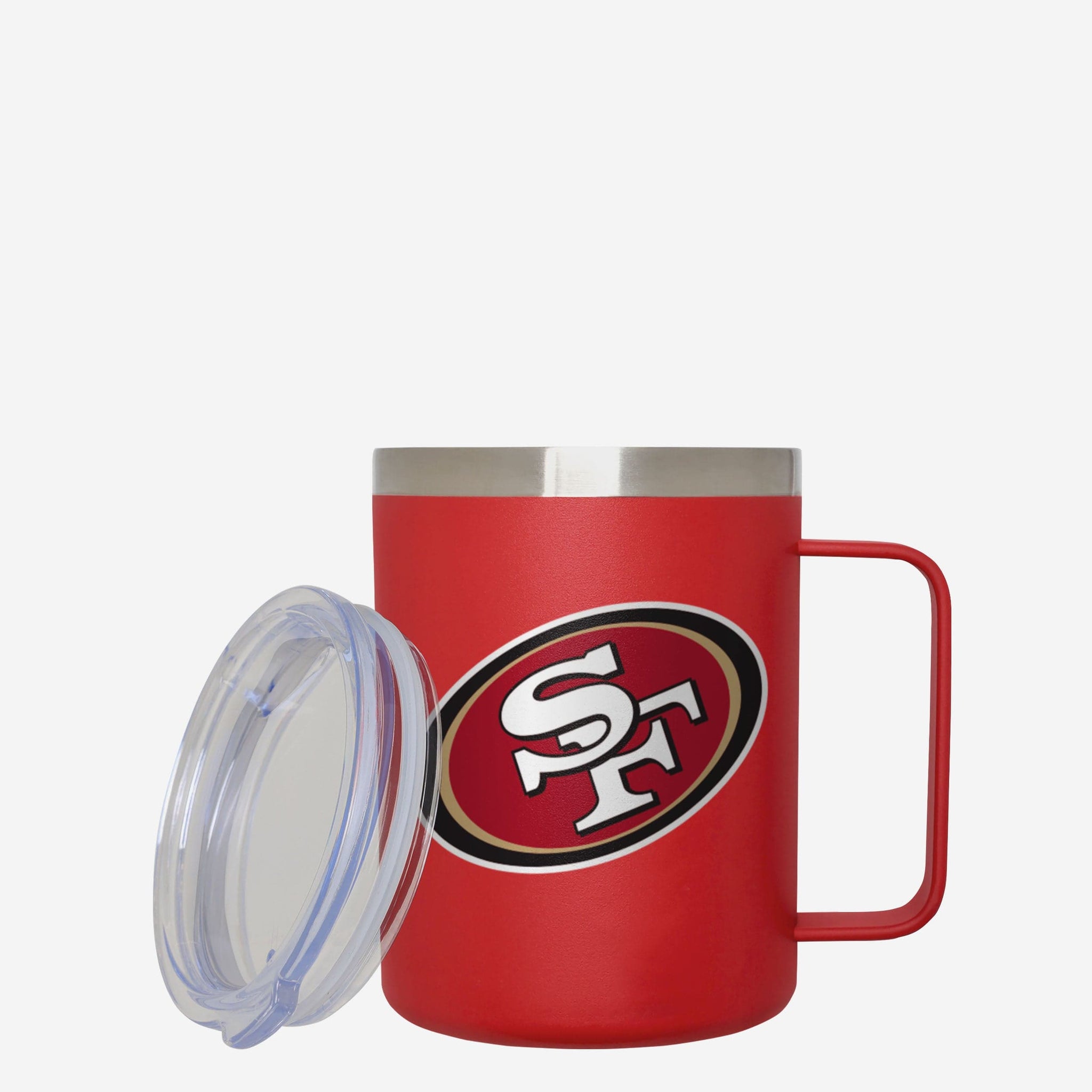  Rico Industries NFL San Francisco 49ers Personalized 15 oz  Speckle Camper Coffee Mug, Deep Laser Engraved Logo, Ceramic Camping Mug  with Red Body, Speckle Glaze : Sports & Outdoors