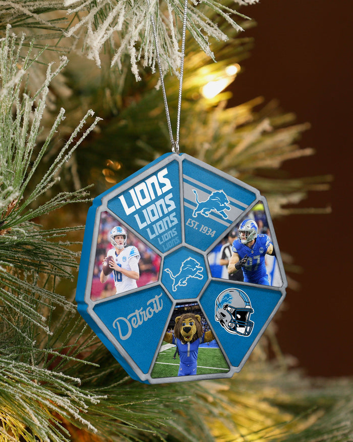 Detroit Lions Team Wheel Ornament FOCO - FOCO.com