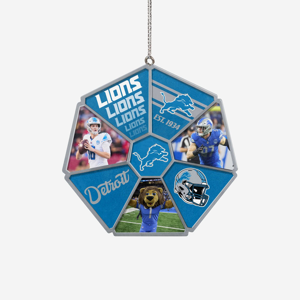 Detroit Lions Team Wheel Ornament FOCO - FOCO.com