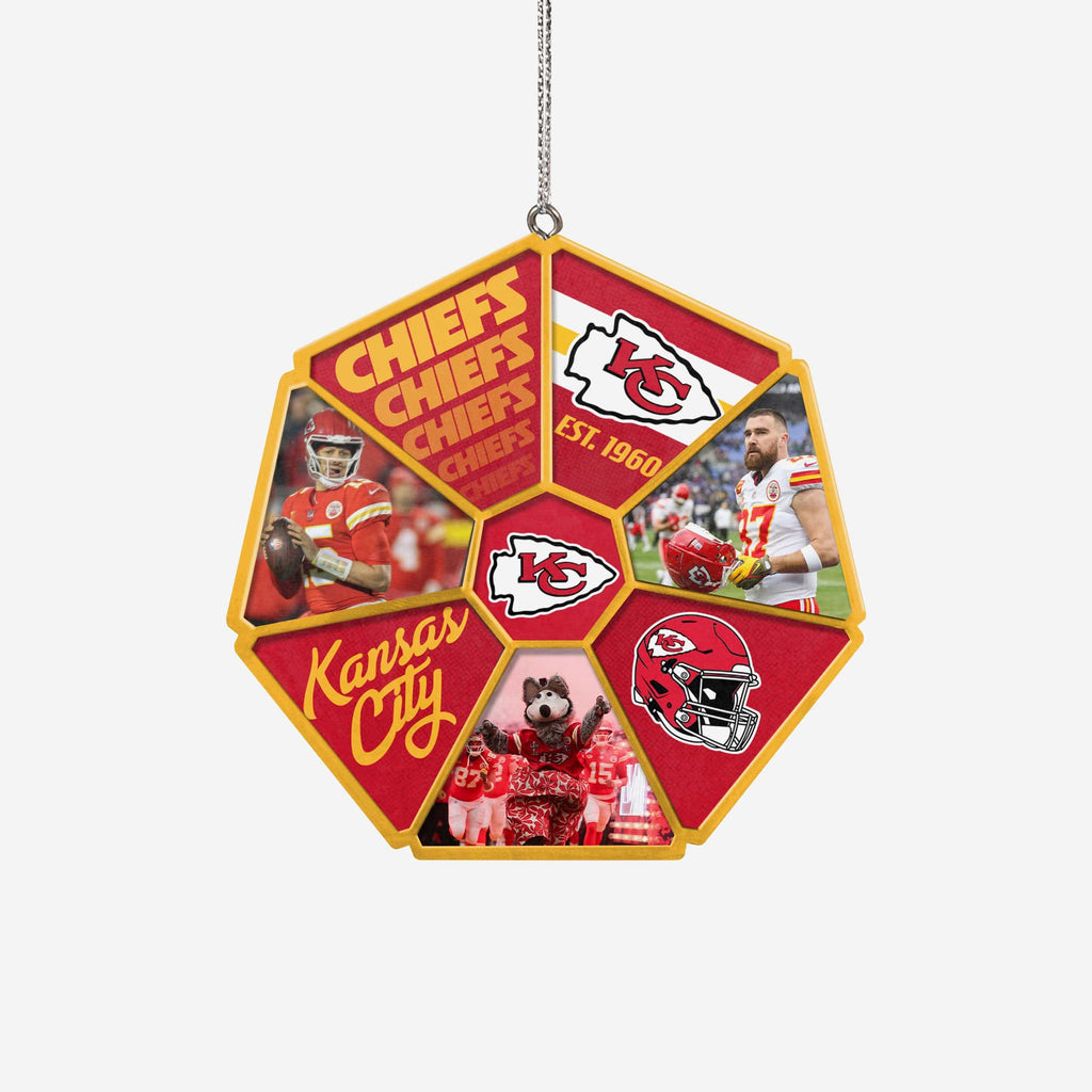 Kansas City Chiefs Team Wheel Ornament FOCO - FOCO.com