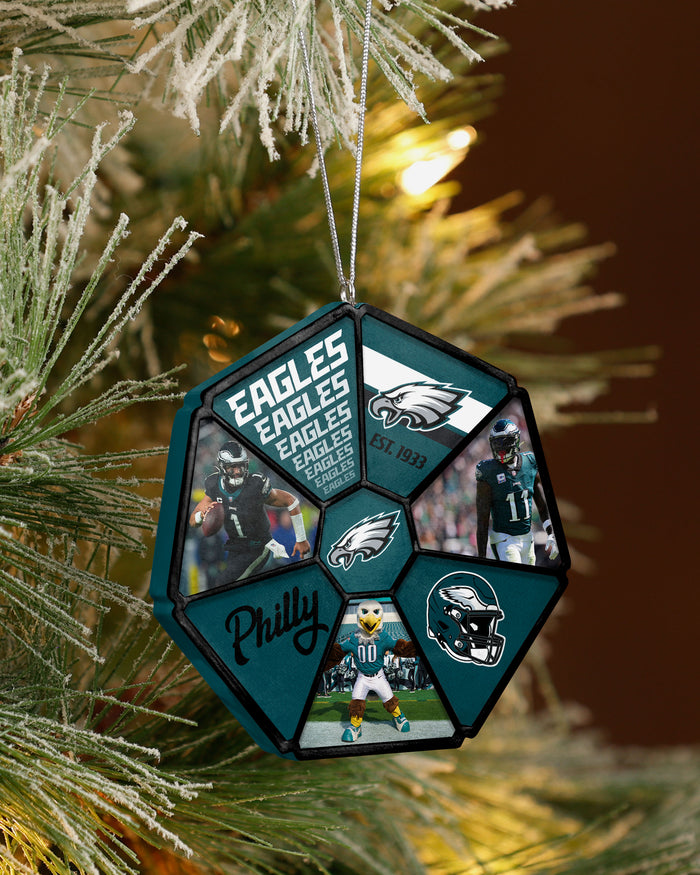 Philadelphia Eagles Team Wheel Ornament FOCO - FOCO.com