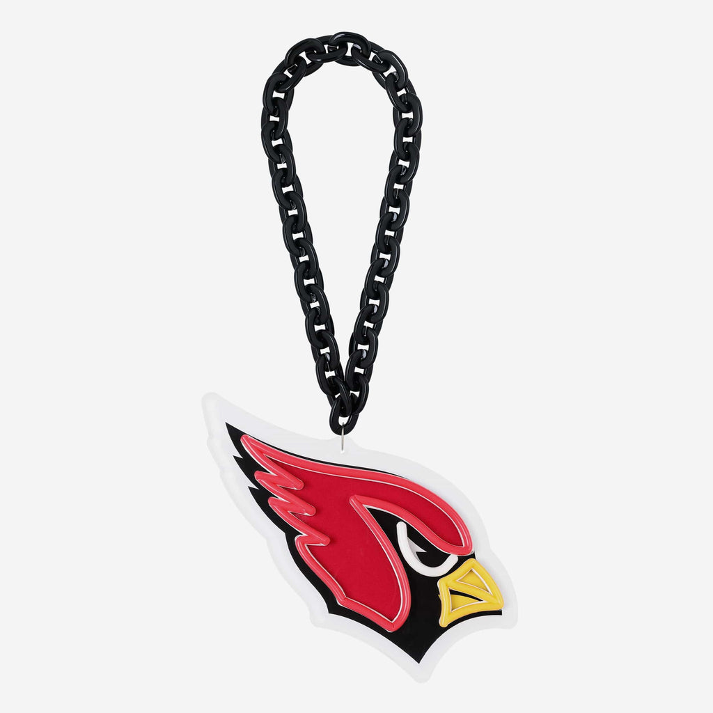 Arizona Cardinals Neon Light Up Big Logo Chain FOCO - FOCO.com