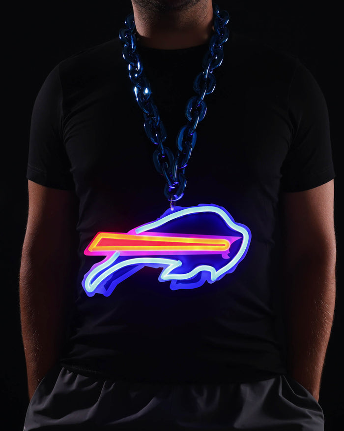 Buffalo Bills Neon Light Up Big Logo Chain FOCO - FOCO.com