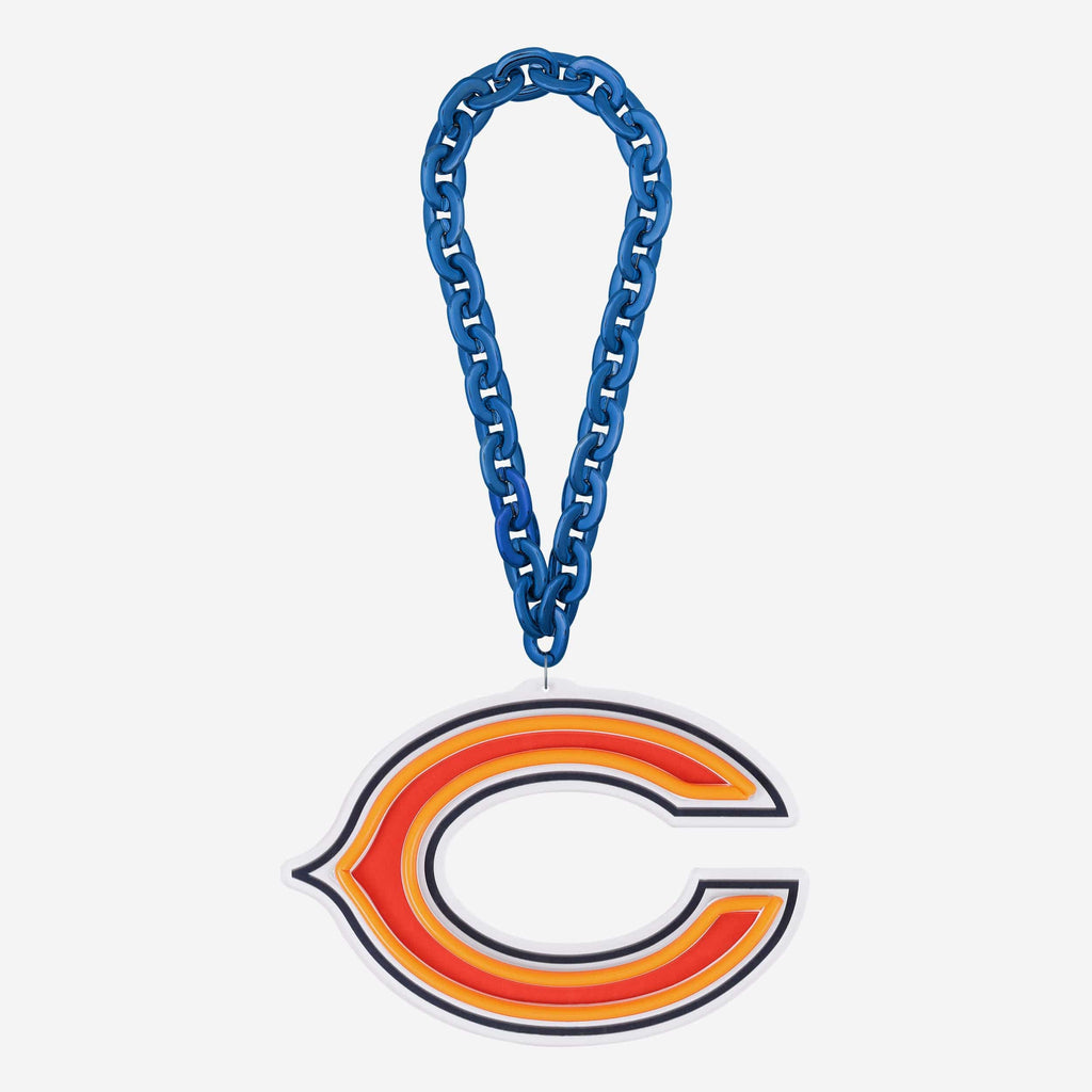 Chicago Bears Neon Light Up Big Logo Chain FOCO - FOCO.com