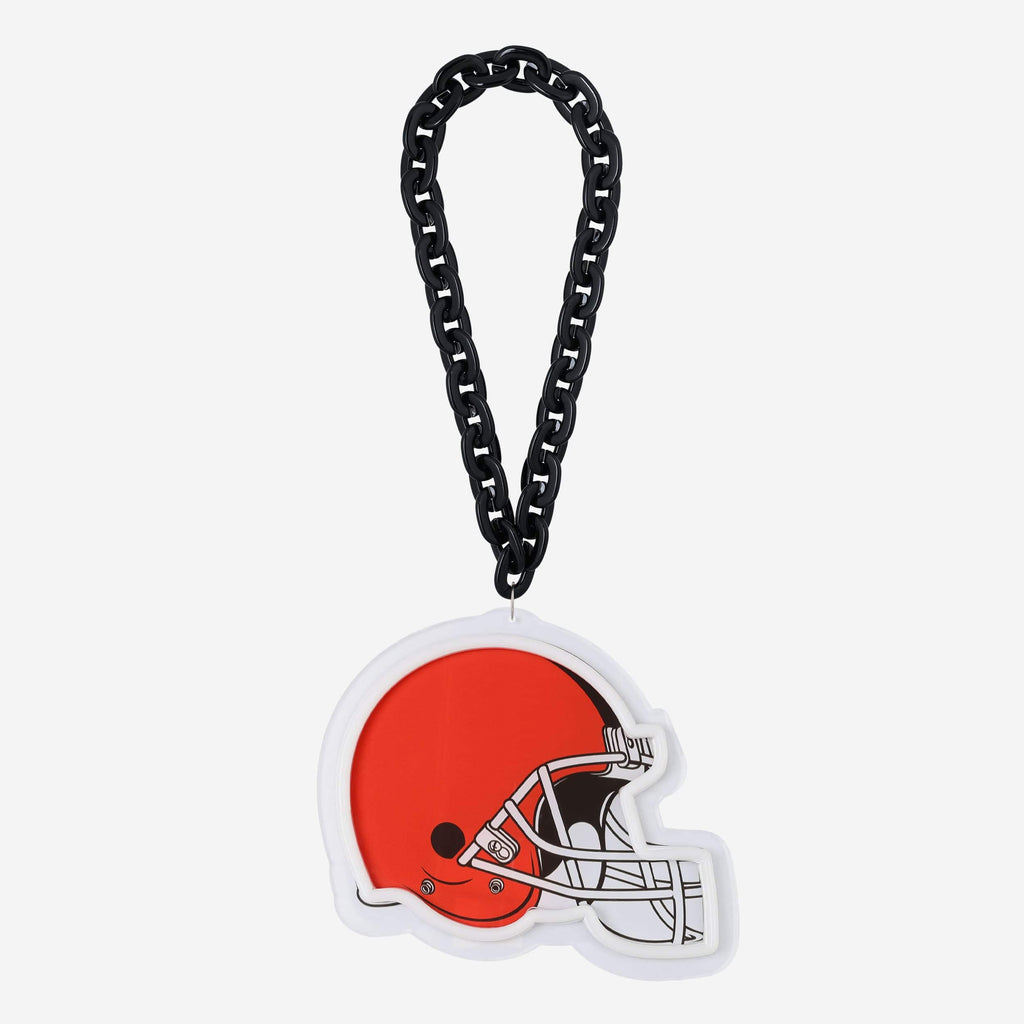 Cleveland Browns Neon Light Up Big Logo Chain FOCO - FOCO.com