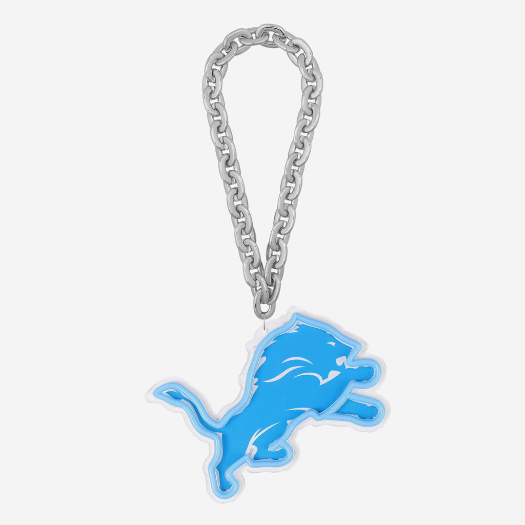 Detroit Lions Neon Light Up Big Logo Chain FOCO - FOCO.com