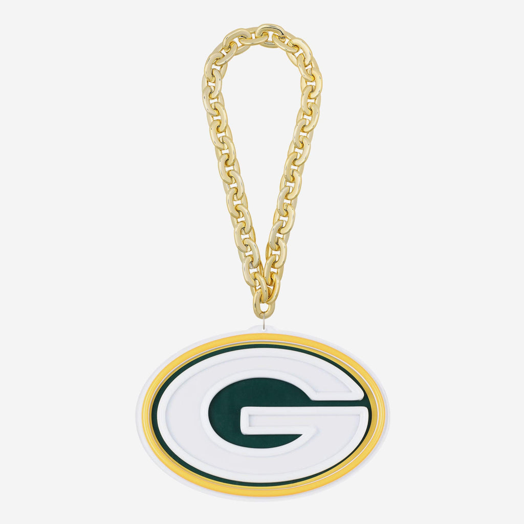 Green Bay Packers Neon Light Up Big Logo Chain FOCO - FOCO.com