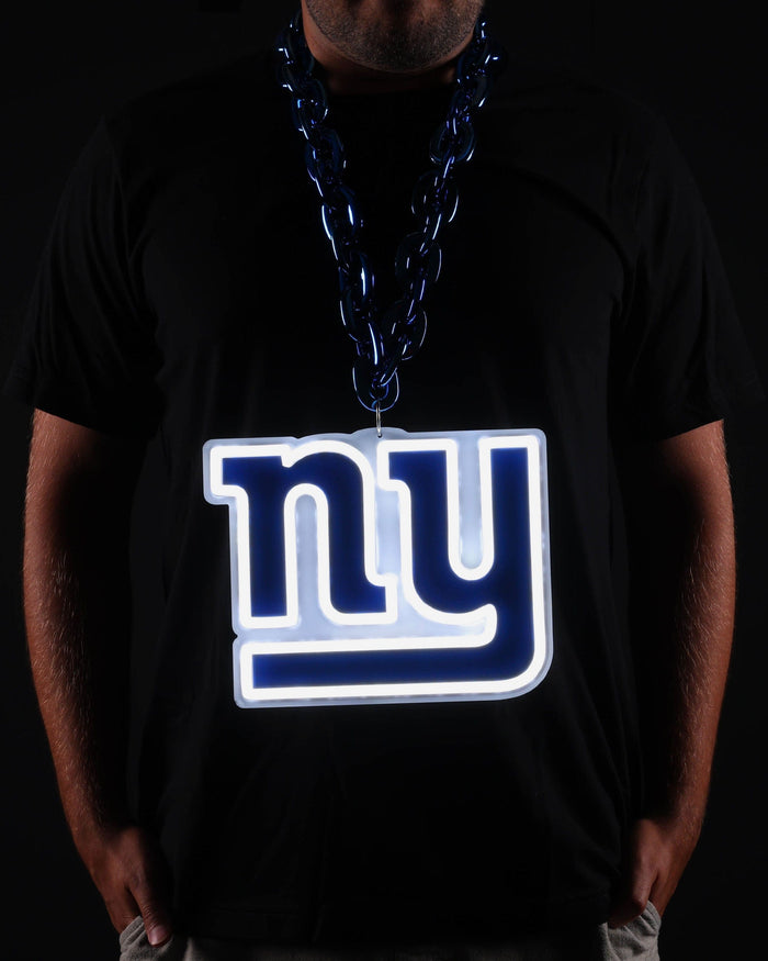 New York Giants Neon Light Up Big Logo Chain FOCO - FOCO.com