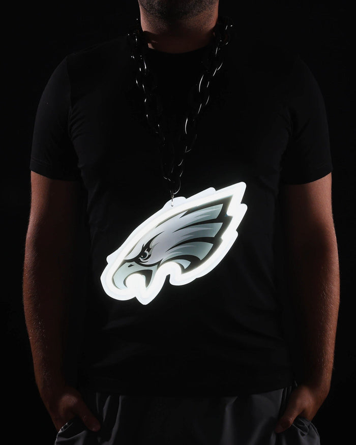 Philadelphia Eagles Neon Light Up Big Logo Chain FOCO - FOCO.com