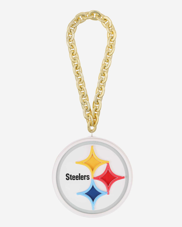 Pittsburgh Steelers Neon Light Up Big Logo Chain FOCO - FOCO.com