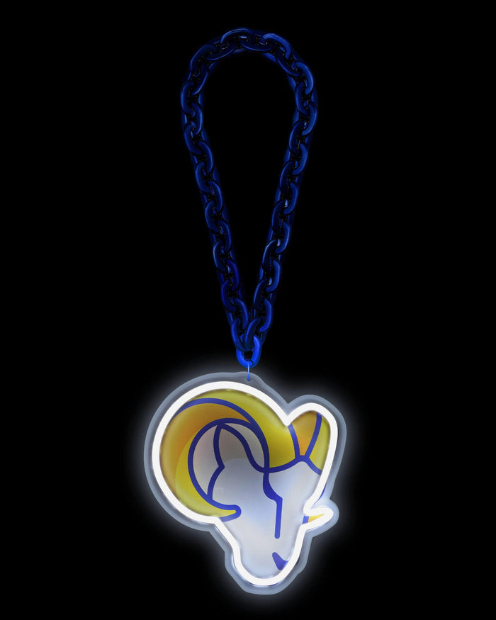 Los Angeles Rams Neon Light Up Big Logo Chain FOCO - FOCO.com