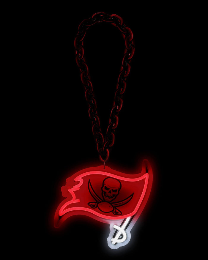 Tampa Bay Buccaneers Neon Light Up Big Logo Chain FOCO - FOCO.com