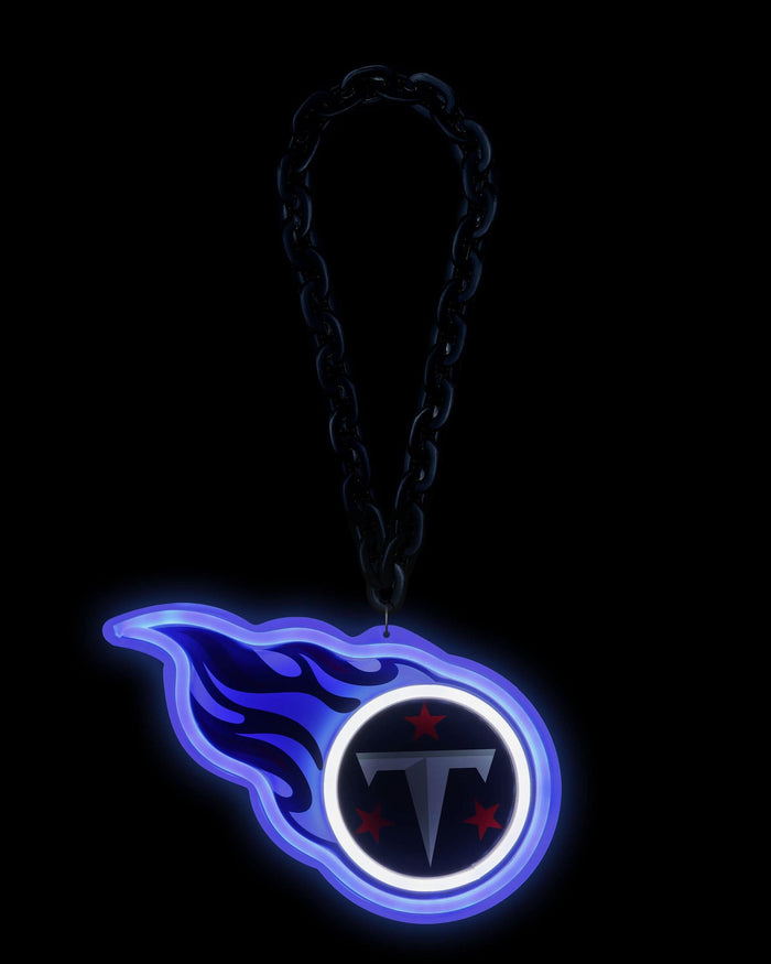 Tennessee Titans Neon Light Up Big Logo Chain FOCO - FOCO.com