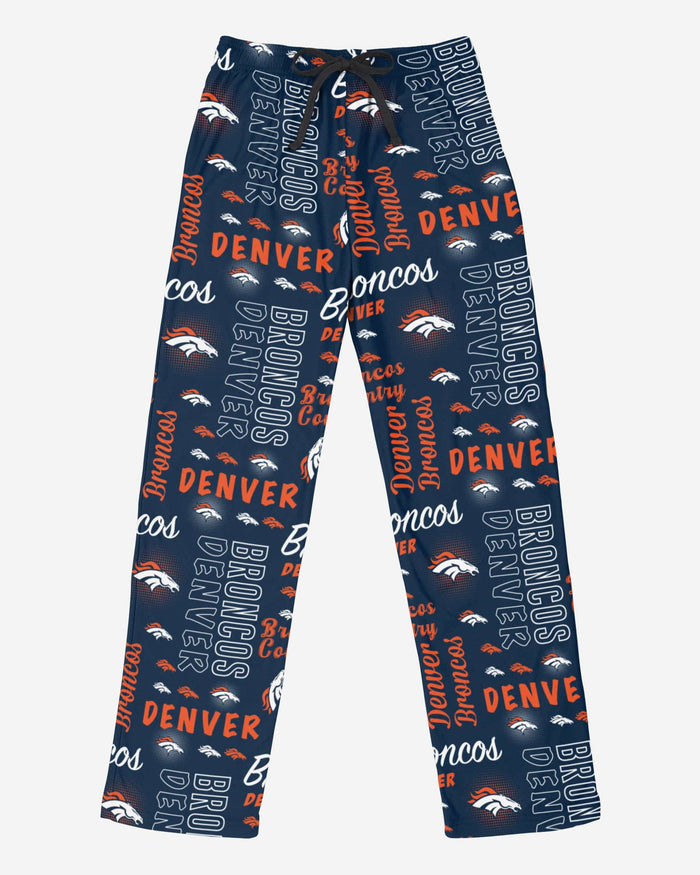 Denver Broncos Womens Short Cozy One Piece Pajamas FOCO