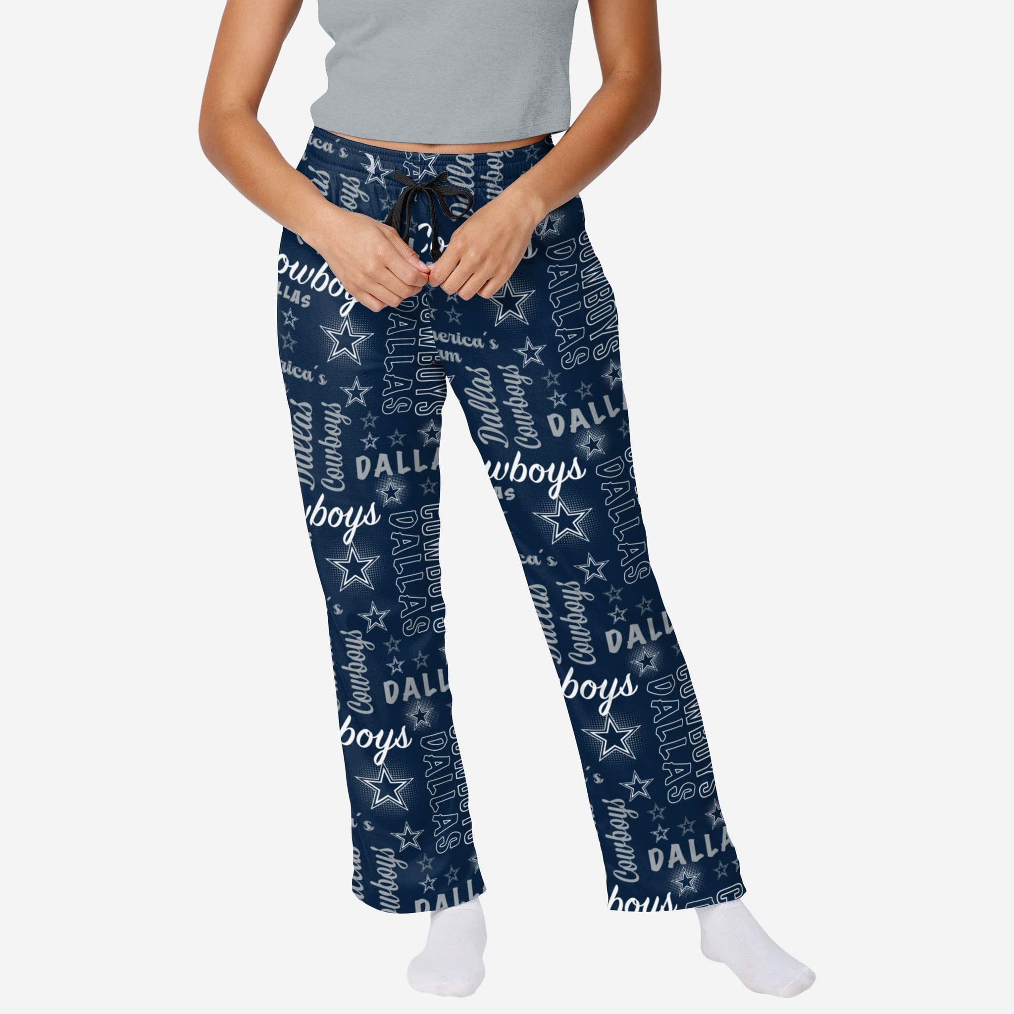 FOCO Dallas Cowboys NFL Mens Repeat Print Lounge Pants