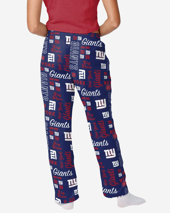 NFL Team Apparel Woman XL Blue Sleep Wear Pants NY Giants NYC