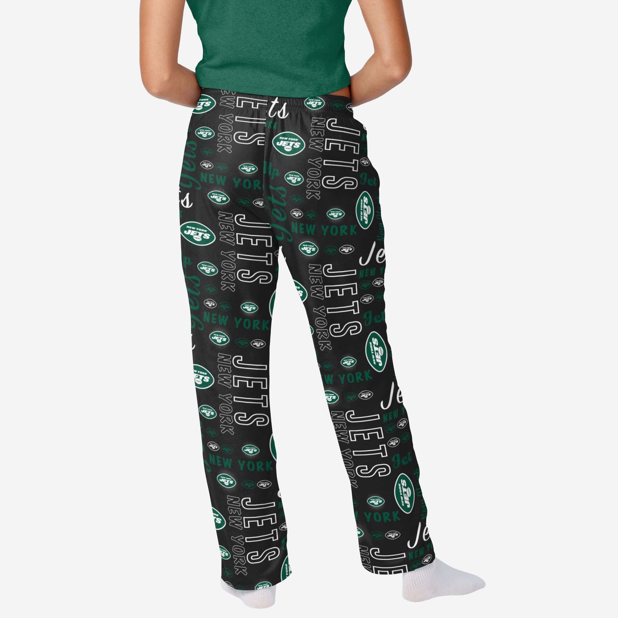 FOCO New York Jets NFL Mens Repeat Print Lounge Pants - XL