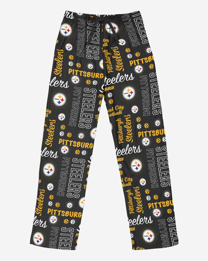 : FOCO Pittsburgh Steelers Women's Scatter Pattern Pajama Lounge  Pants Multi Color Medium : Sports & Outdoors