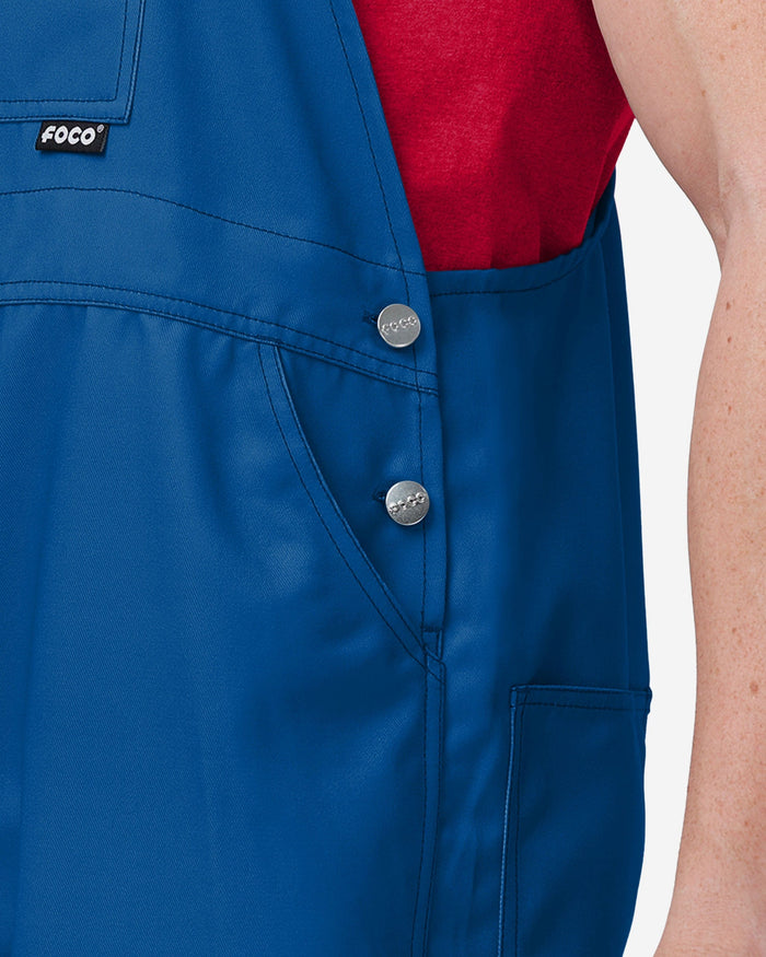 Texas Rangers Mens Big Logo Bib Overalls FOCO - FOCO.com