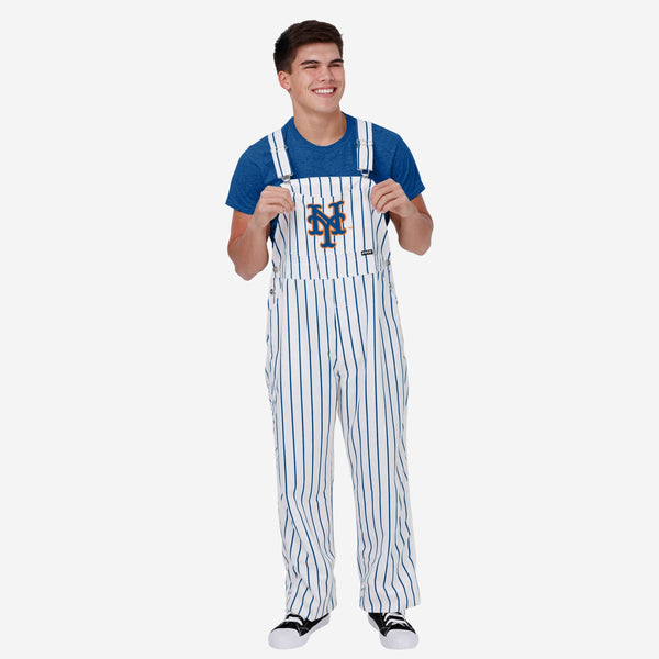 FOCO New York Giants NFL Mens Hyper Stripe Bib Overalls