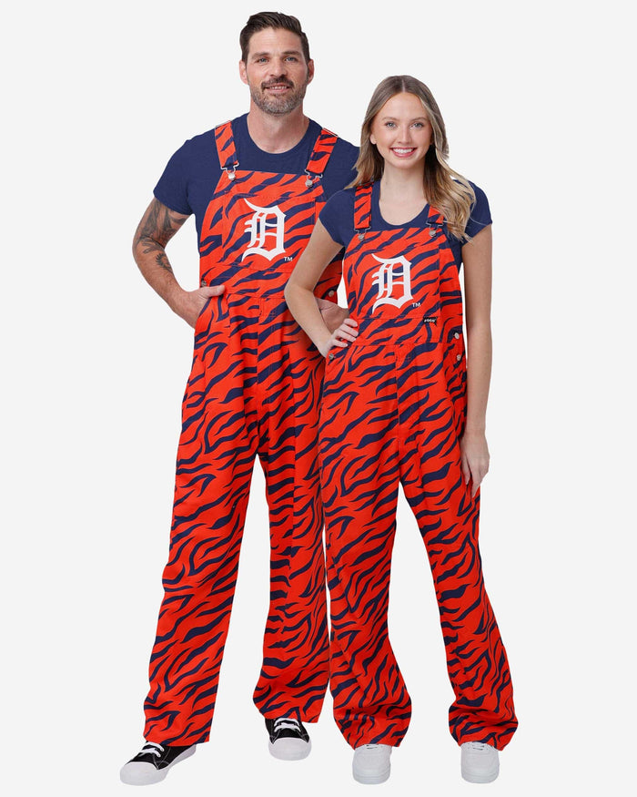 Detroit Tigers Mens Tiger Stripe Thematic Bib Overalls FOCO - FOCO.com