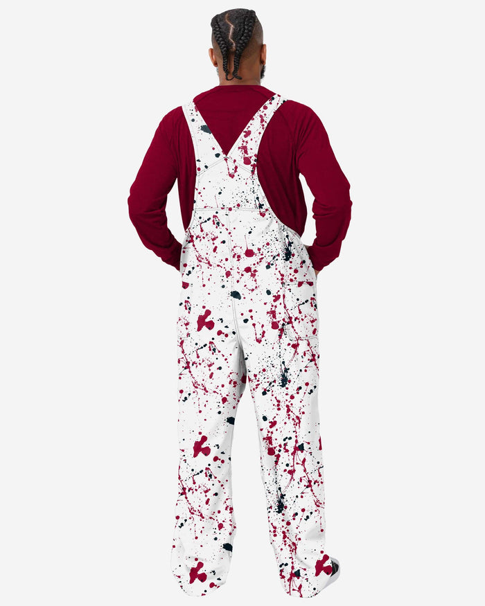 Miami Heat Mens Paint Splatter Bib Overalls FOCO - FOCO.com