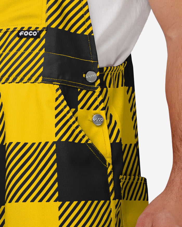 Iowa Hawkeyes Mens Plaid Bib Overalls FOCO - FOCO.com