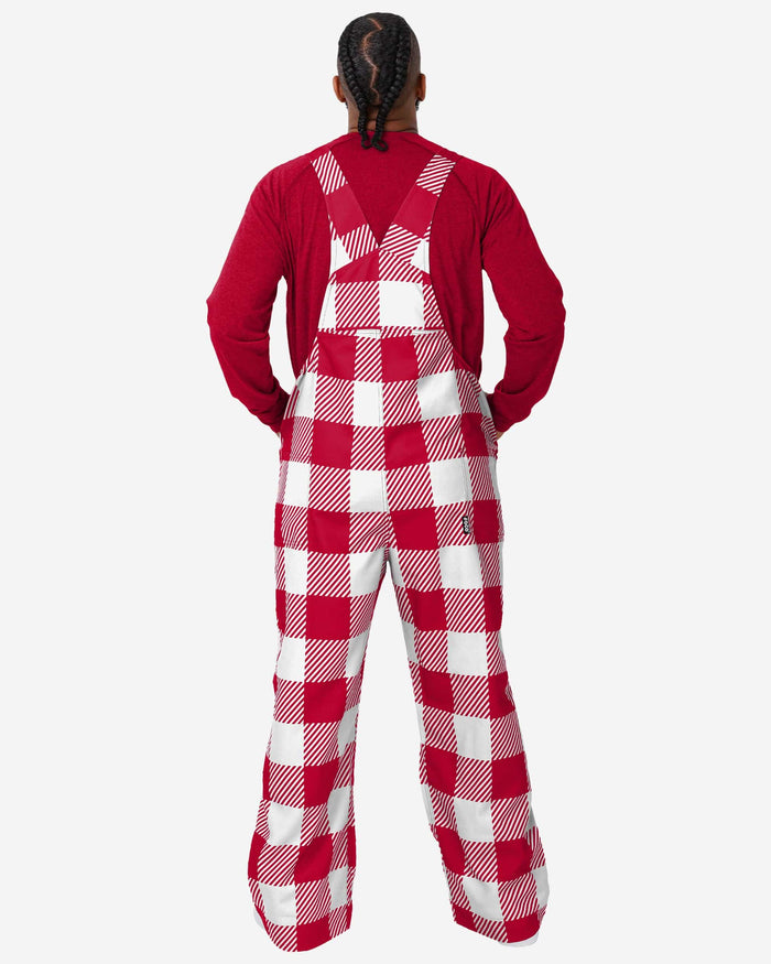 Wisconsin Badgers Mens Plaid Bib Overalls FOCO - FOCO.com