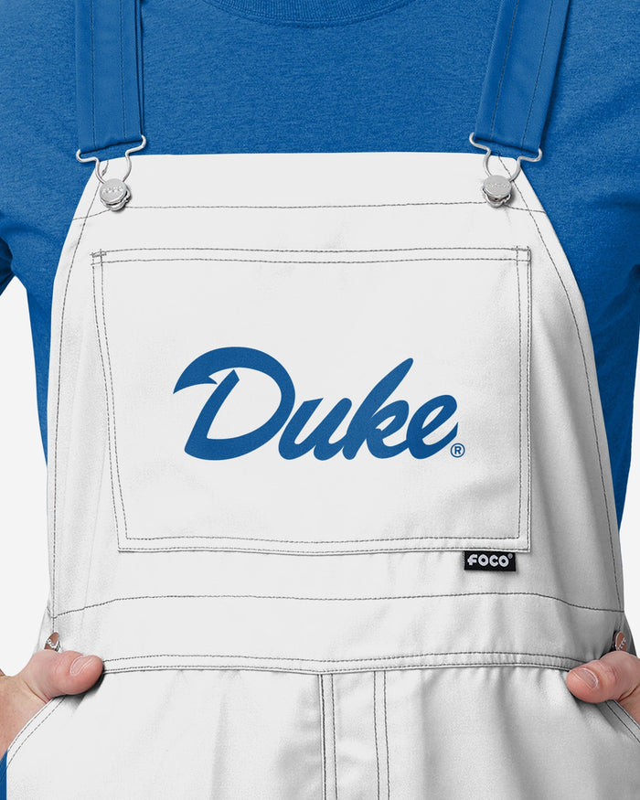 Duke Blue Devils Mens Big Logo Bib Overalls FOCO - FOCO.com