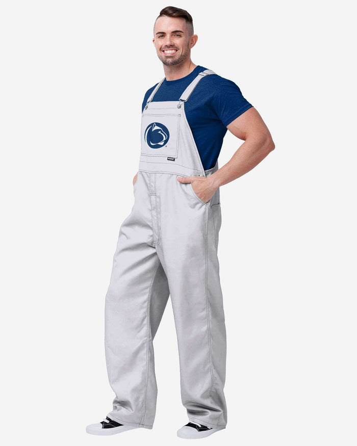 Penn State Nittany Lions Mens Solid White Thematic Bib Overalls FOCO S - FOCO.com