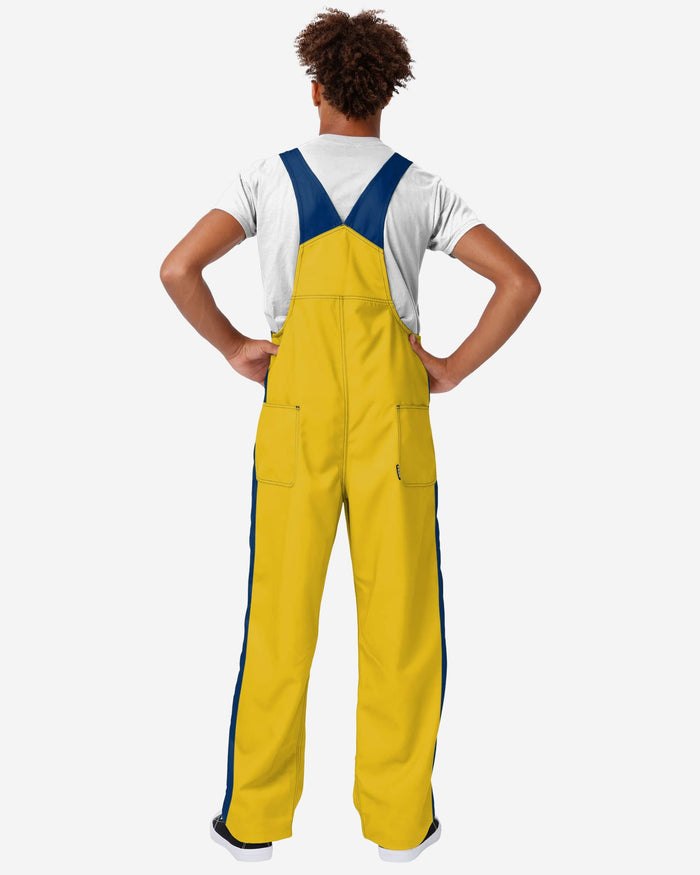 Michigan Wolverines Mens Team Stripe Bib Overalls FOCO - FOCO.com